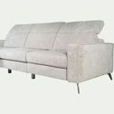Canapé d'angle gauche fixe en tissu doux - gris borie-SALVIA