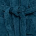 Peignoir en coton et polyester S/M - bleu figuerolles-AZUR