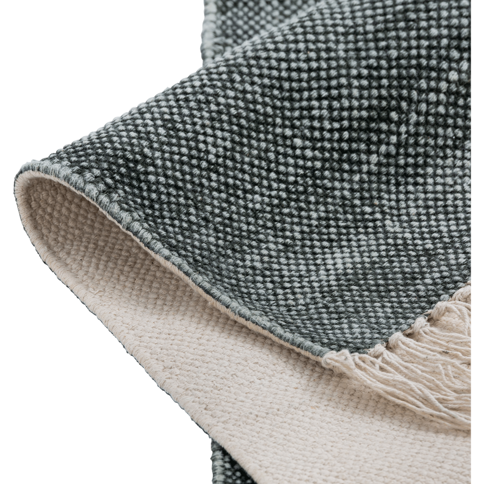 Tapis en coton vert cèdre 100x150cm - PALMA - 100x150 cm ...