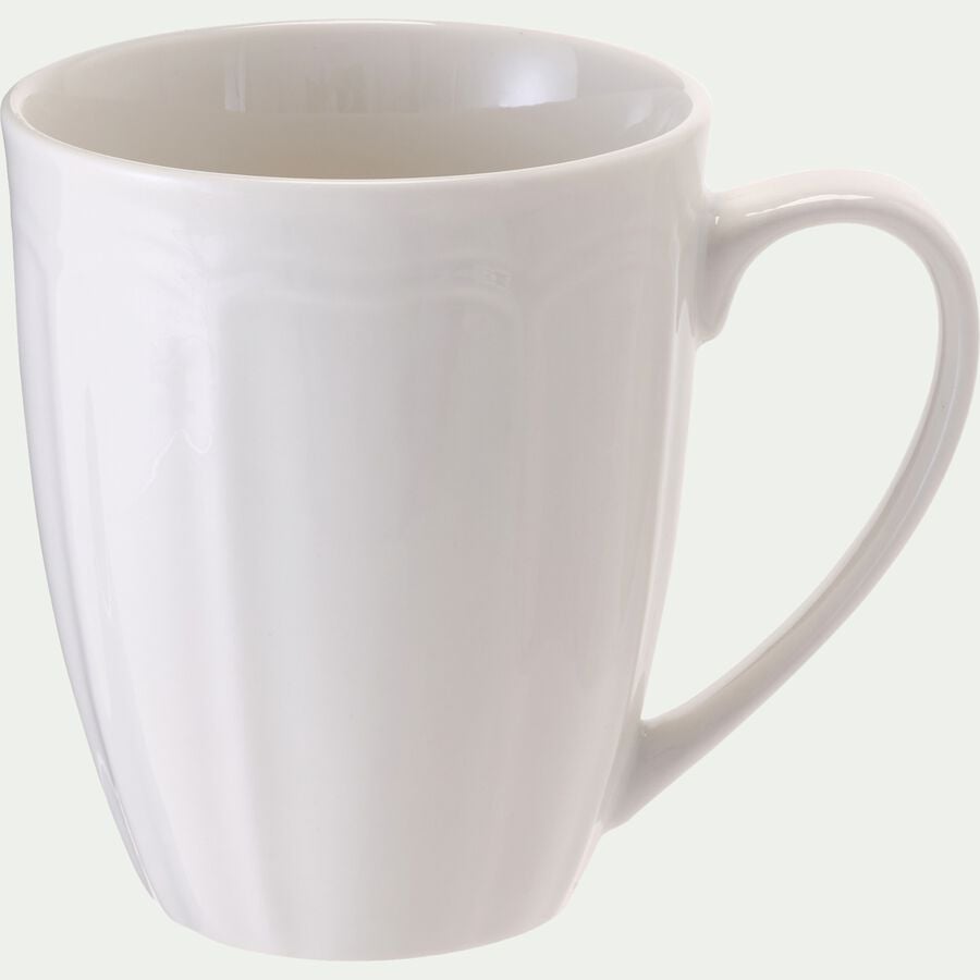 Mug en porcelaine 35cl - blanc-MARLI