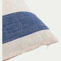 Coussin rayé en coton 40x60cm - bleu-MARAGE