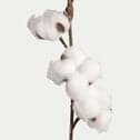 Branchage de Noël artificiel de coton H100cm - blanc-GOTONNE