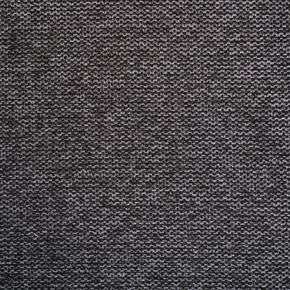 Chaise capitonnée en tissu avec accoudoirs - gris-LUAN