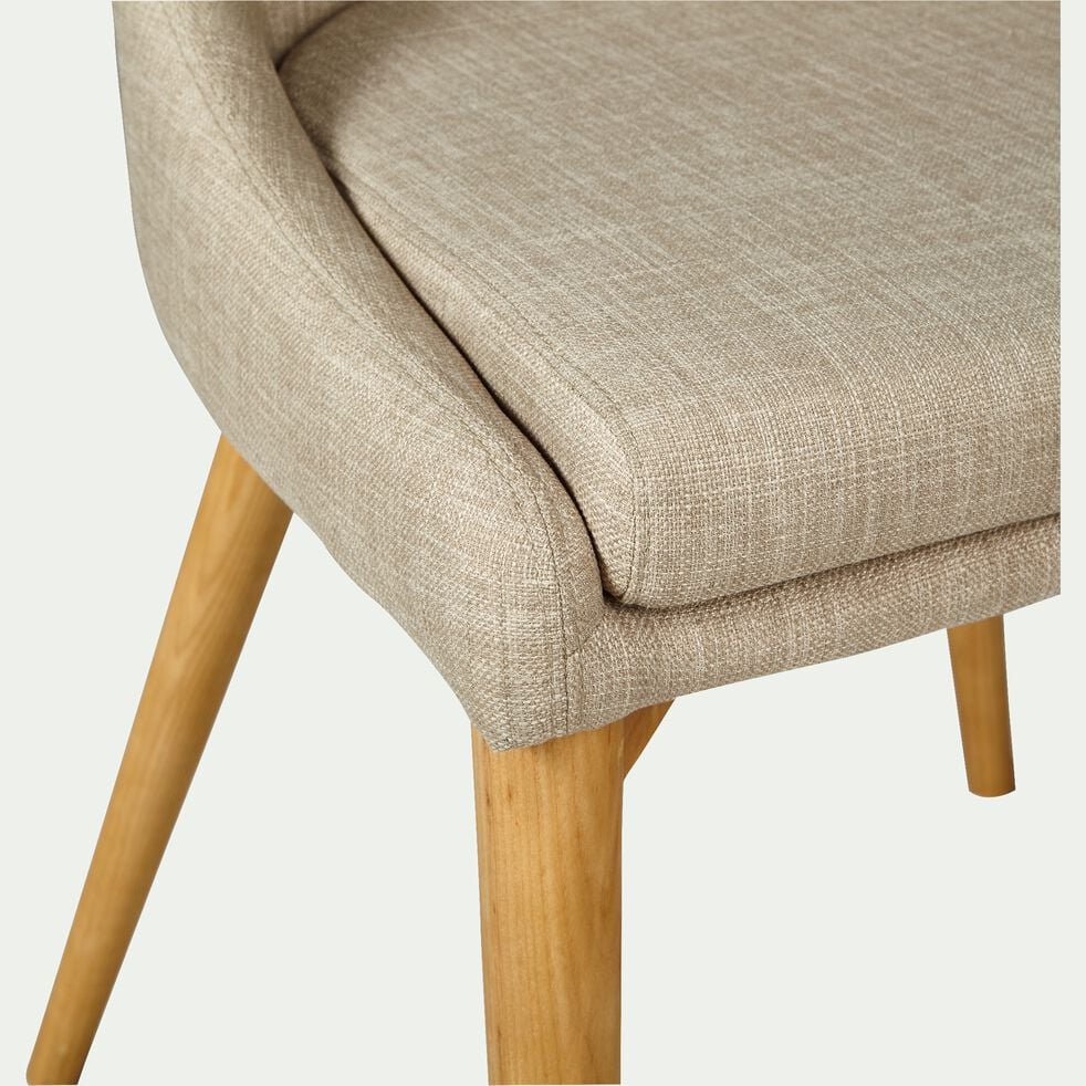 Chaise en tissu - beige-ABBY