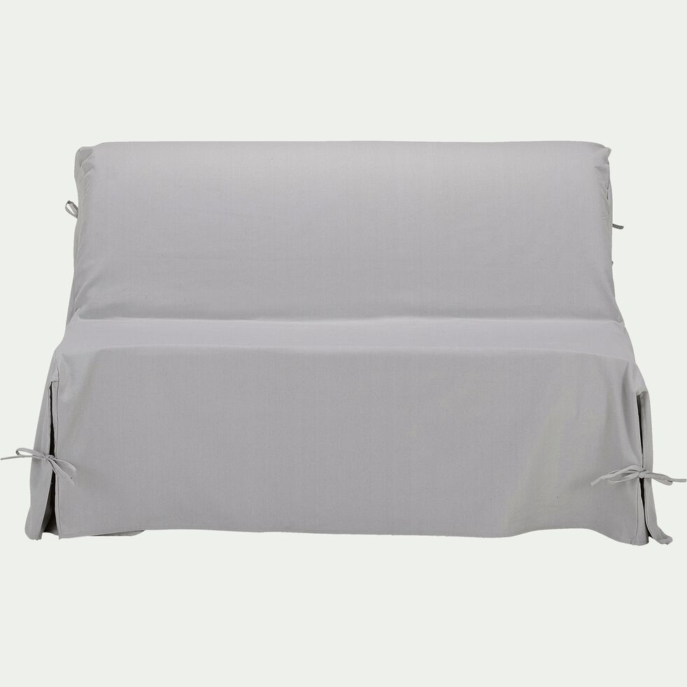 Housse Pour Bz En Polycoton Gris Borie L140cm Pauline Housse