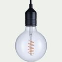 Ampoule LED globe D12,4cm culot E27 - transparent-SPIRALE
