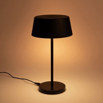 Lampe à poser tactile électrifiée - noir H32,7cm-TONIN
