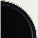 Assiette plate en faïence D27cm - noir-NIERO