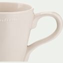 Mug en porcelaine avec liseré perlé - blanc ventoux 31cl-MARGOT