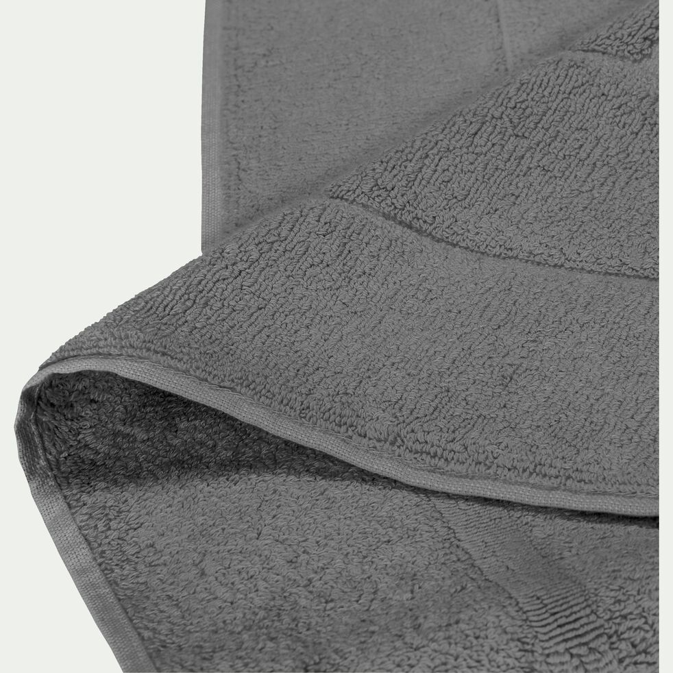 Tapis de bain en coton - gris restanque 60x110cm-AZUR