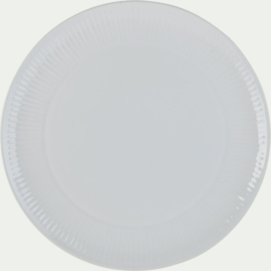 Assiette plate en faïence D27cm - blanc-MORA