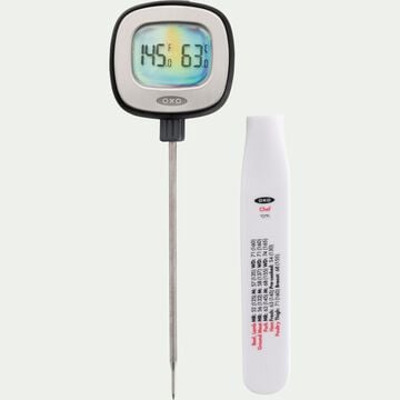 Thermomètre numérique en inox - noir-OXO