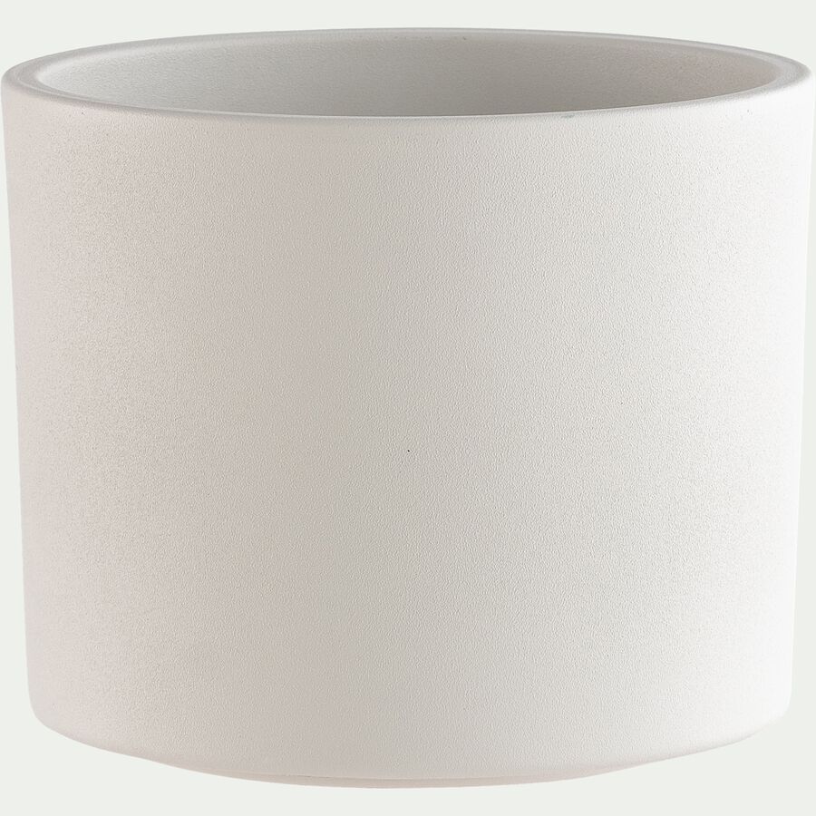 Cache-pot en céramique - beige D15xH13cm-JOS