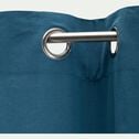 Rideau à œillets en coton - bleu figuerolles 140x250cm-CALANQUES