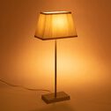 Lampe à poser électrifiée en coton - beige alpilles H47cm-SVELTA