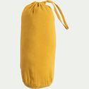 Drap housse en lin lavé - jaune argan 160x200cm B28cm-VENCE