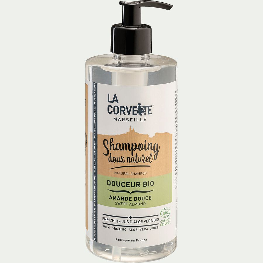 Shampoing doux bio à l'amande douce 500ml-LEO