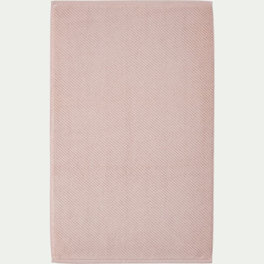 Tapis de bain en coton bio - rose rosa 50x80cm-Coline