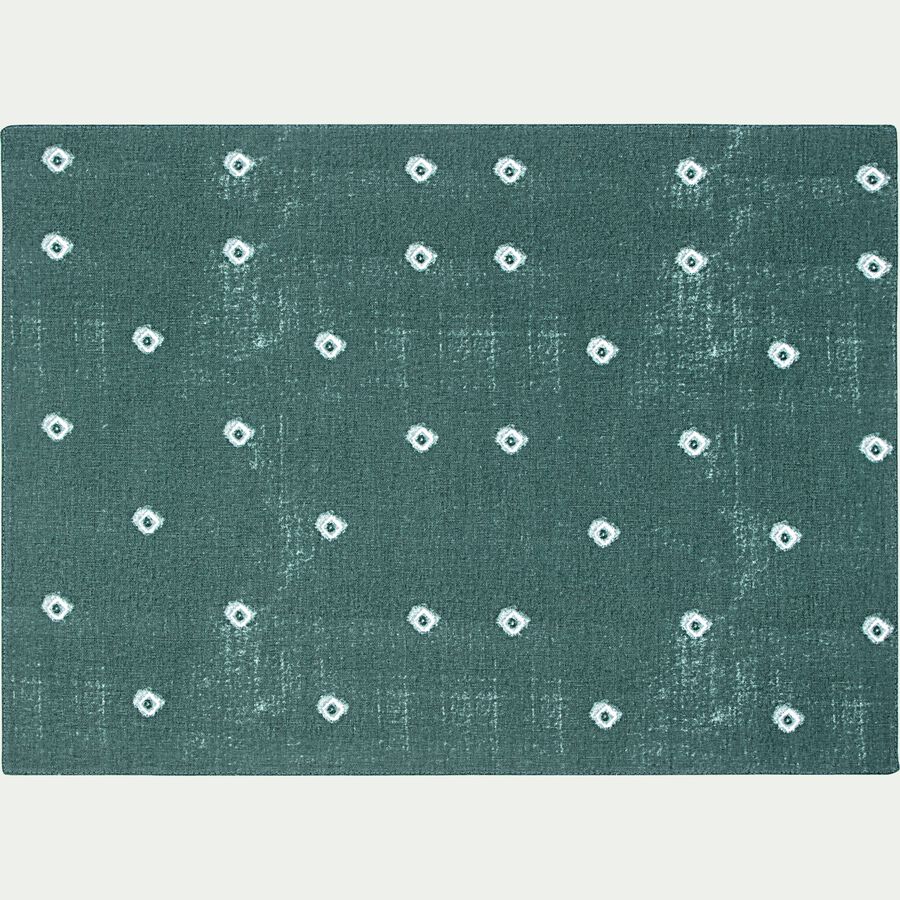 Set de table en coton à motif - bleu 35x48cm-SUDHA