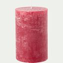 Bougie cylindrique - D7xH11cm rouge arbouse-BEJAIA