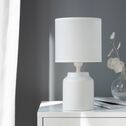 Lampe à poser en céramique blanc H29cm-RODRIG