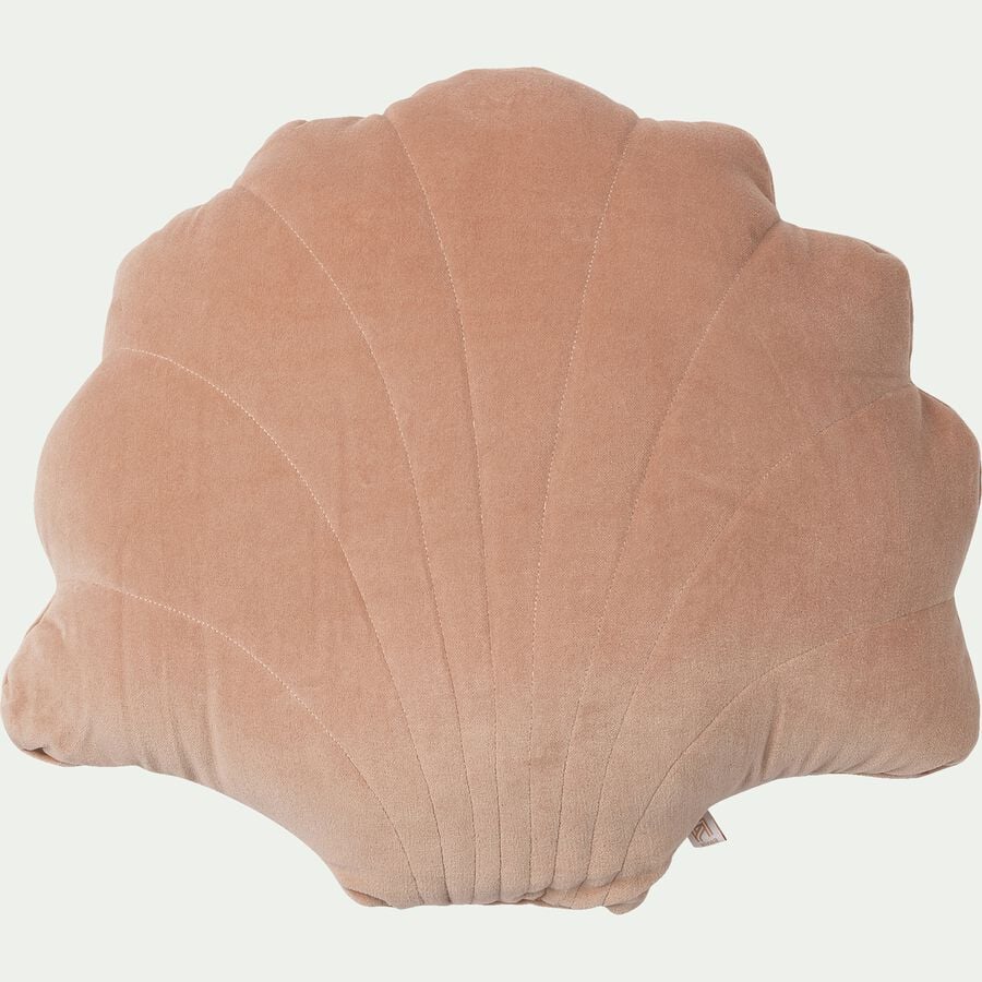 Coussin coquillage 45x50cm - rose-BIGARO