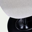 Chaise de bar en acier et tissu - gris borie H75,5cm-LIVIANA