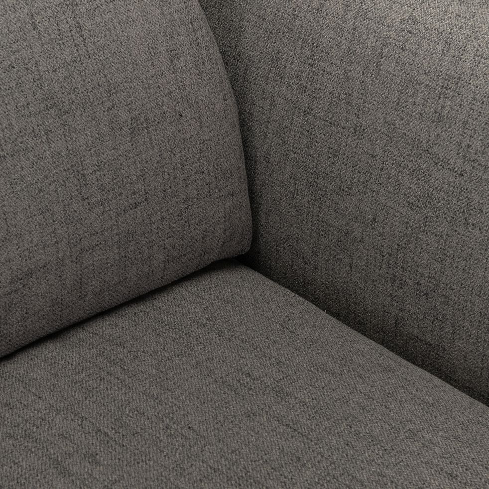 Canapé 3 places fixe en tissu avec fonction avance-recul - gris restanque-MARKO