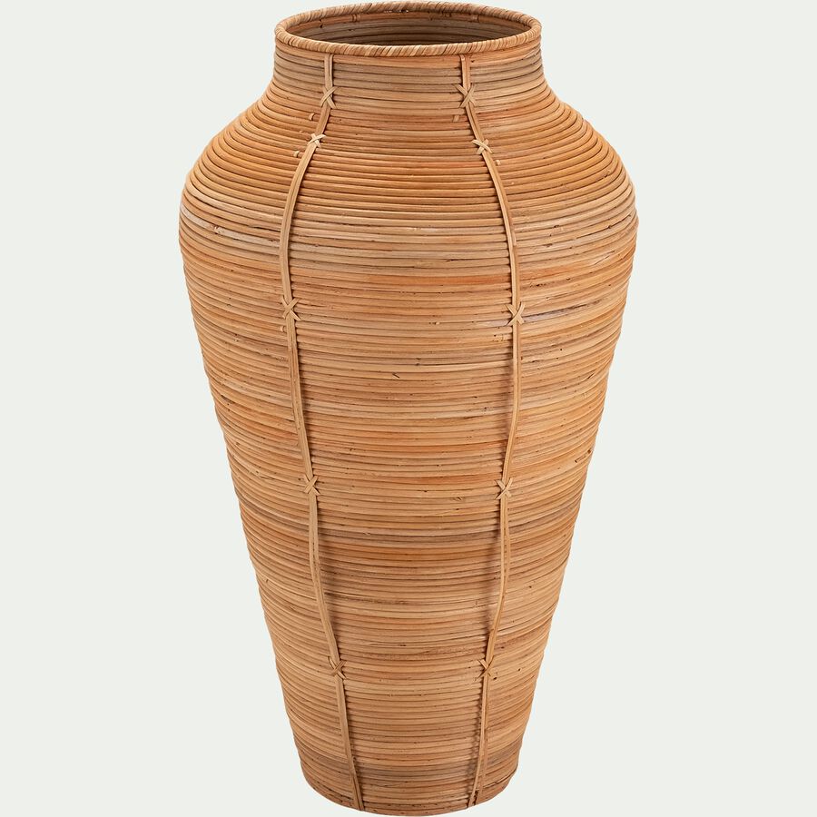 Vase tressé en rotin - naturel H80cm-ASSA
