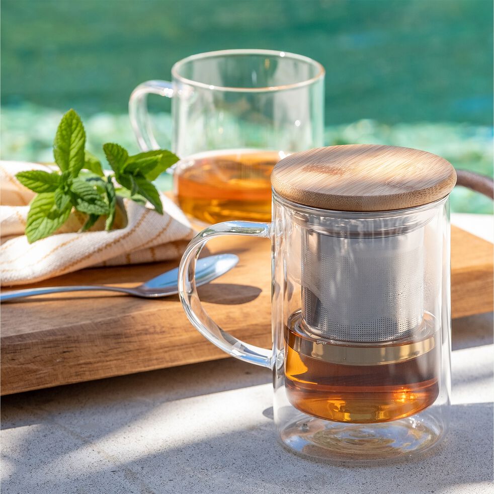 Tea Garden - tasse en verre et infuseur