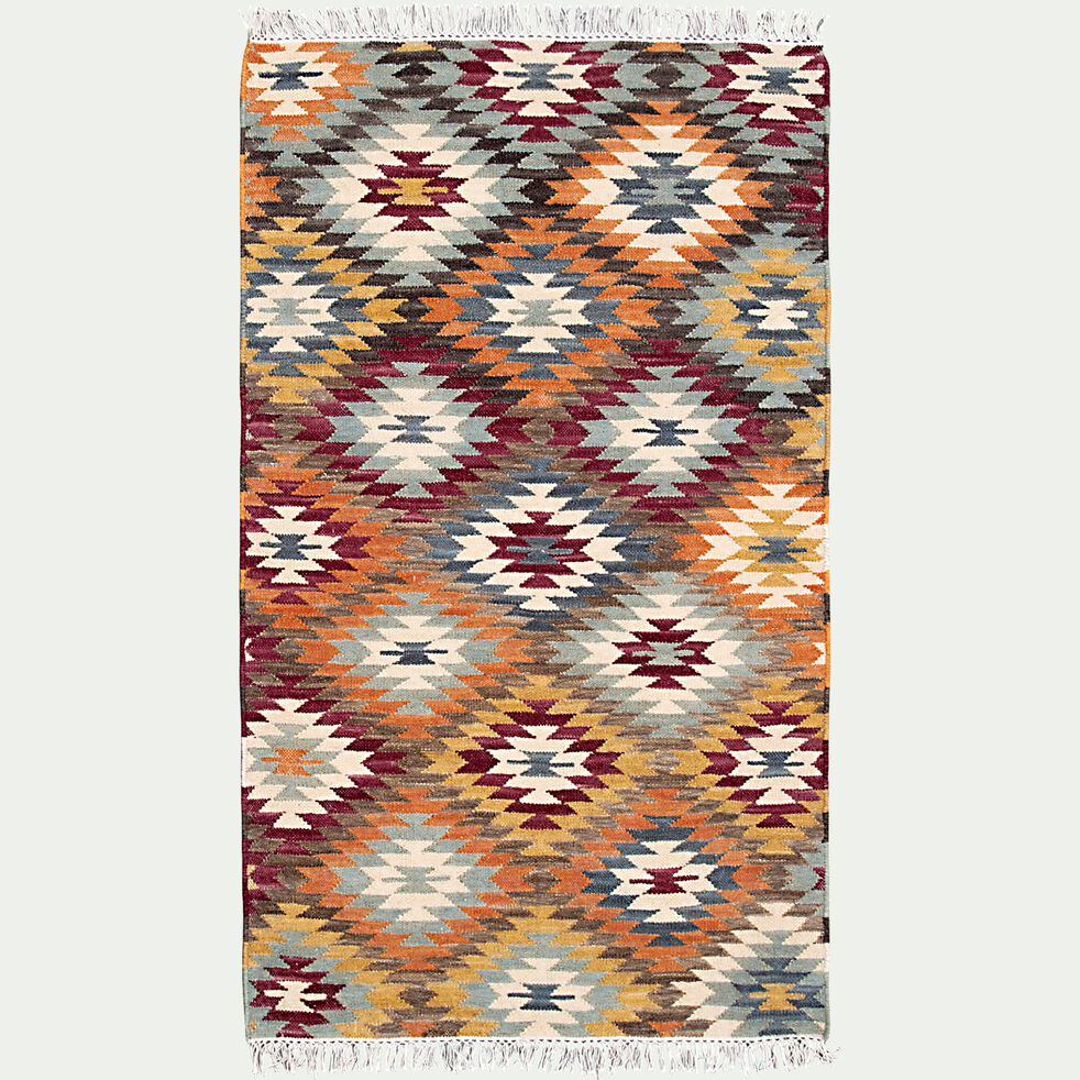 Tapis à motif en laine - multicolore 100x160cm-STELLA