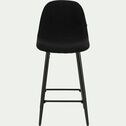 Chaise de bar - noir H66cm-LOANA