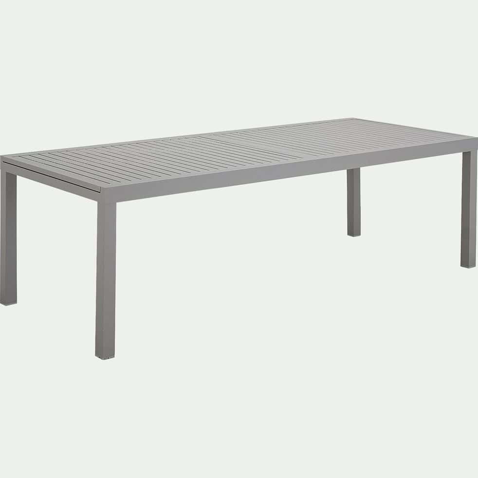 Table de jardin extensible en aluminium - gris vésuve (10