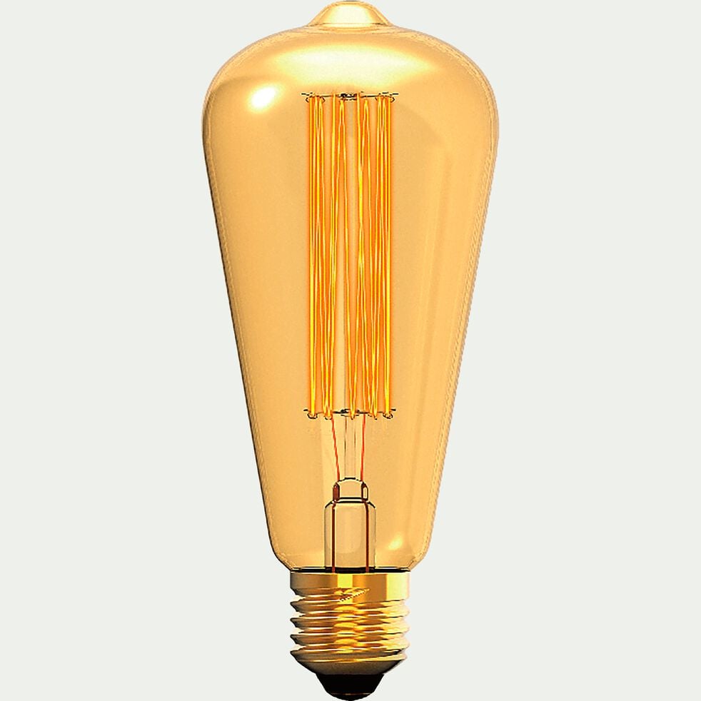 Ampoule décorative incandescente H15cm culot E27-POIRE