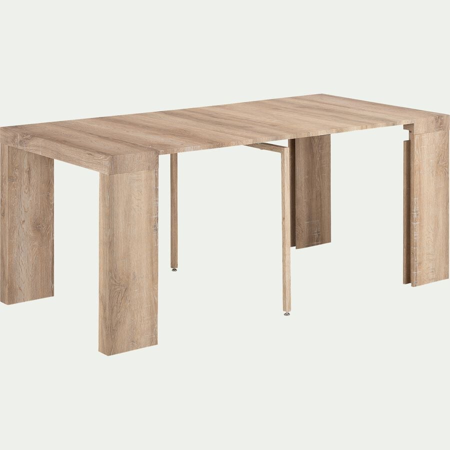 Table console extensible -  naturel (1 à 8 places)-FELICIE