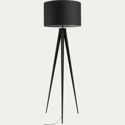 Lampadaire en métal - noir H156cm-TRIX