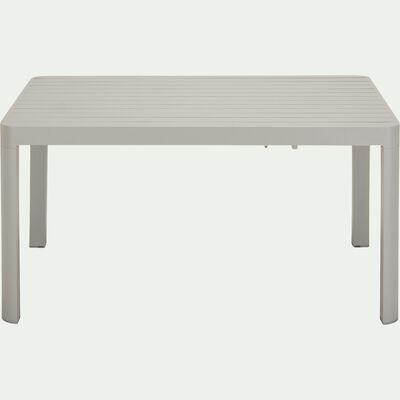 Table de jardin extensible en aluminium - gris (4 à 8 convives)-TISOT