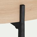 Table basse avec plateau rotatif en bois - bois clair D85xH37,5cm-CHOUCAS