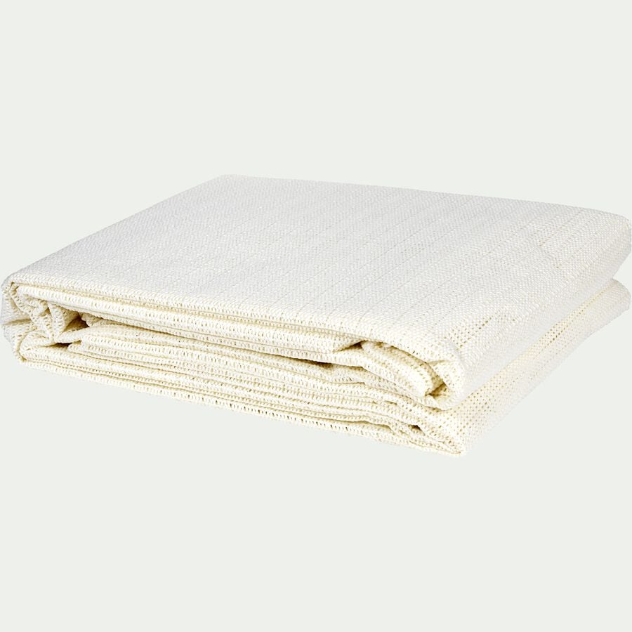 Tapis antidérapant en polyester - blanc 140x230cm-Antigliss