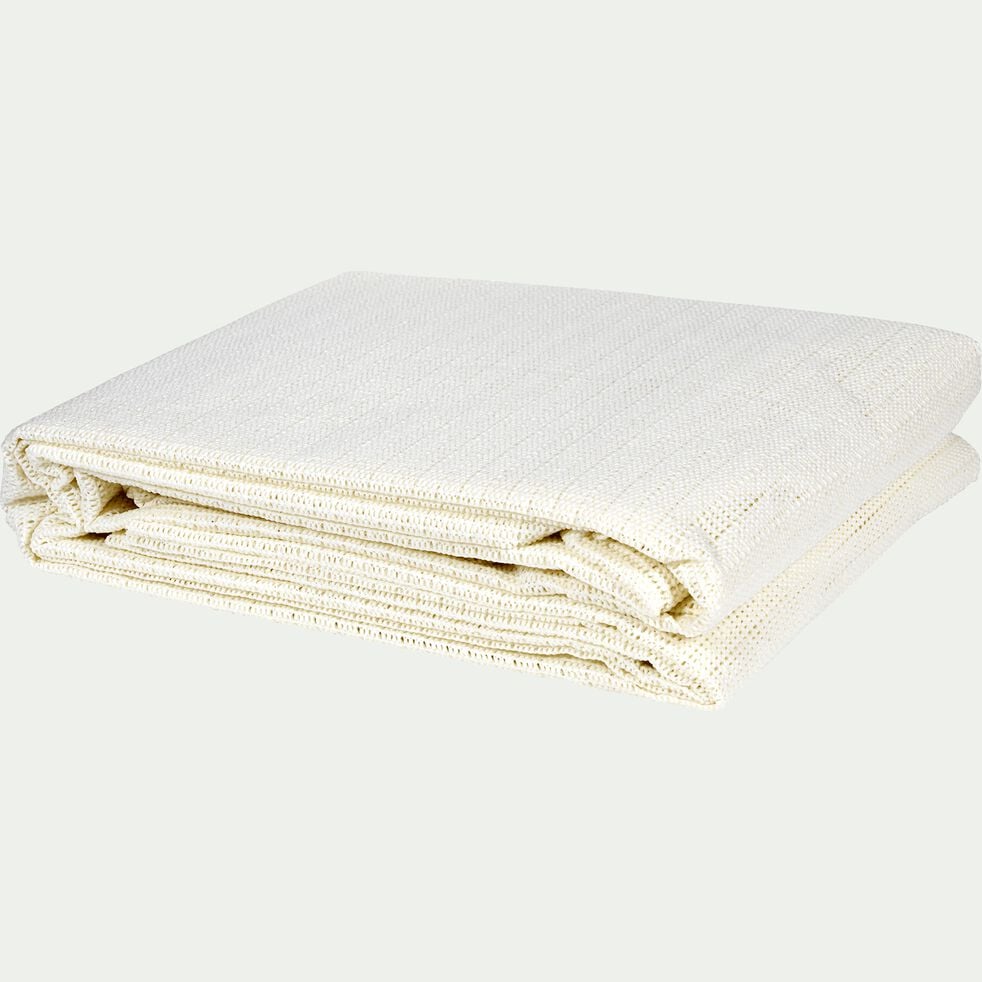 Tapis antidérapant en polyester - blanc 140x230cm-Antigliss