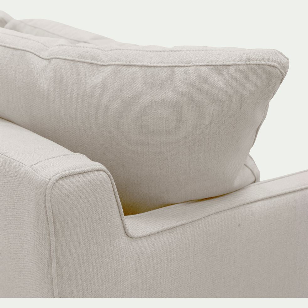 Canapé 4 places fixe en tissu joint - gris borie-LENITA