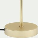 Lampe électrifiée tactile en acier et verre - doré H26cm-YLO