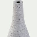Vase effet béton en polystone - gris H37cm-CALCIS