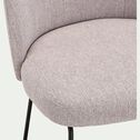 Chaise en tissu avec piètement traineau - gris-ZIVINICE