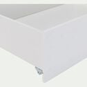 Lot de 2 tiroirs de lit à roulettes - blanc 61x200cm-NOA