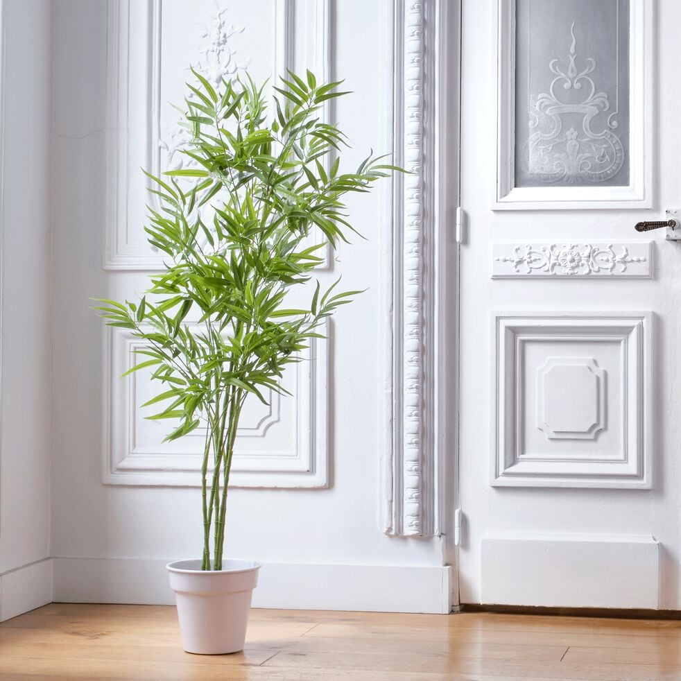 Plante artificielle bambou - vert H150cm - BAMBOU - plante artificielle -  alinea