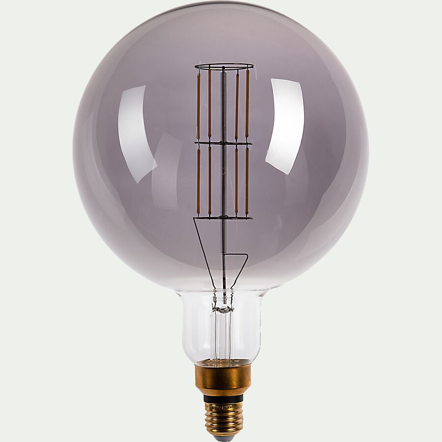 Ampoule LED déco à filament globe lumière neutre 8W - gris D20cm-GLOBE