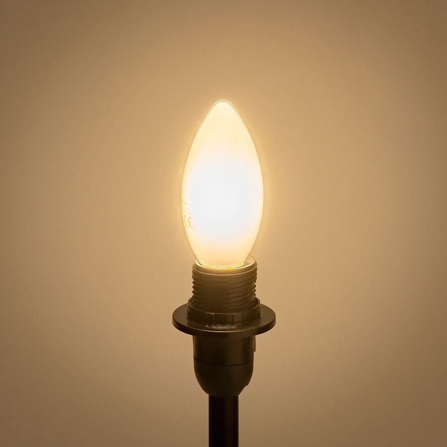 Ampoule LED à filament - blanc chaud culot E14-STANDARD
