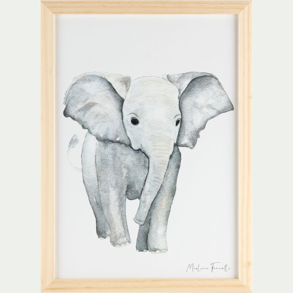 Image encadrée Éléphant - A4-ELEPHANT