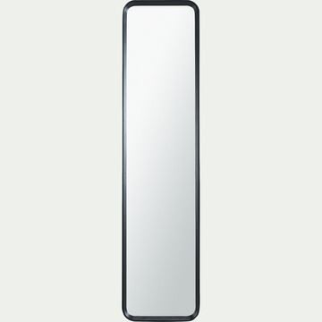Miroir sur pied en bois de paulownia - noir 40x165cm-PAULIN